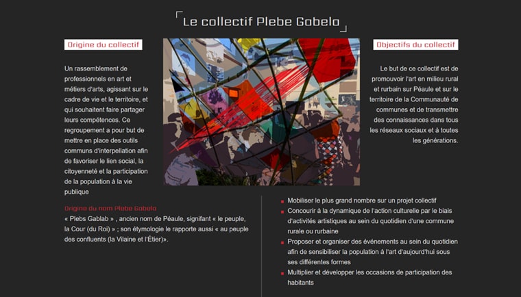 Plebe Gabela : Webdesign